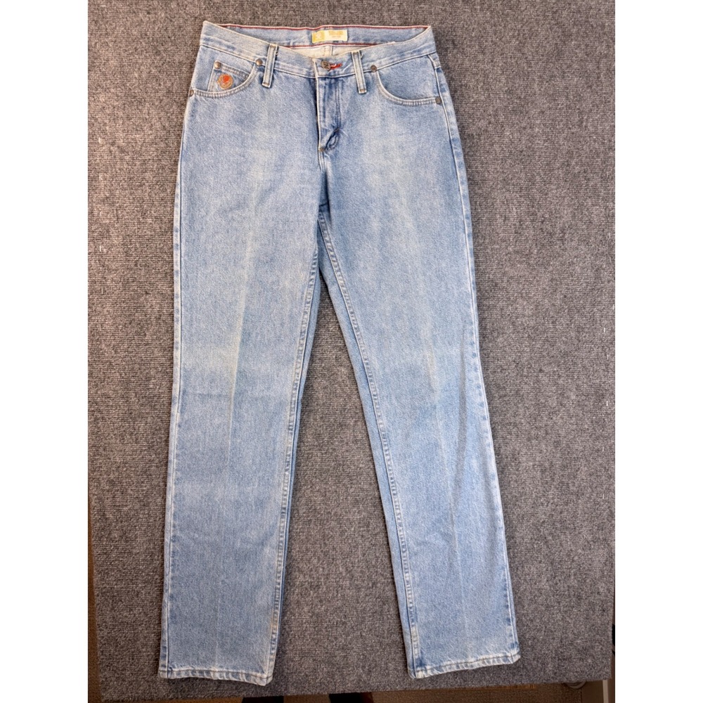 Wrangler 20X Tulsa Jeans Mens 23x31 Light Wash Slim Fit Low Rise Denim Vintage
